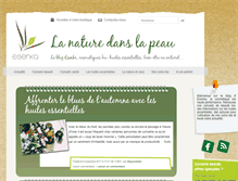 Tablet Screenshot of lanaturedanslapeau.fr